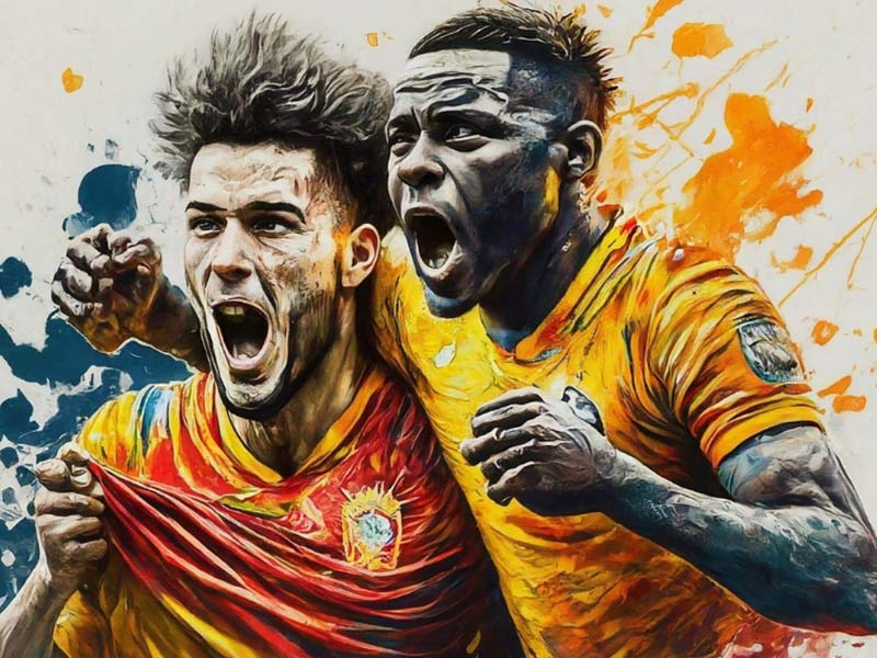 摩洛哥迪烏夫向門將門迪道歉，雖然聽不清倆人在說啥